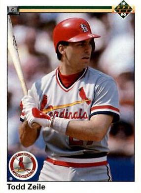 Todd Zeile #545 Baseball Cards 1990 Upper Deck
