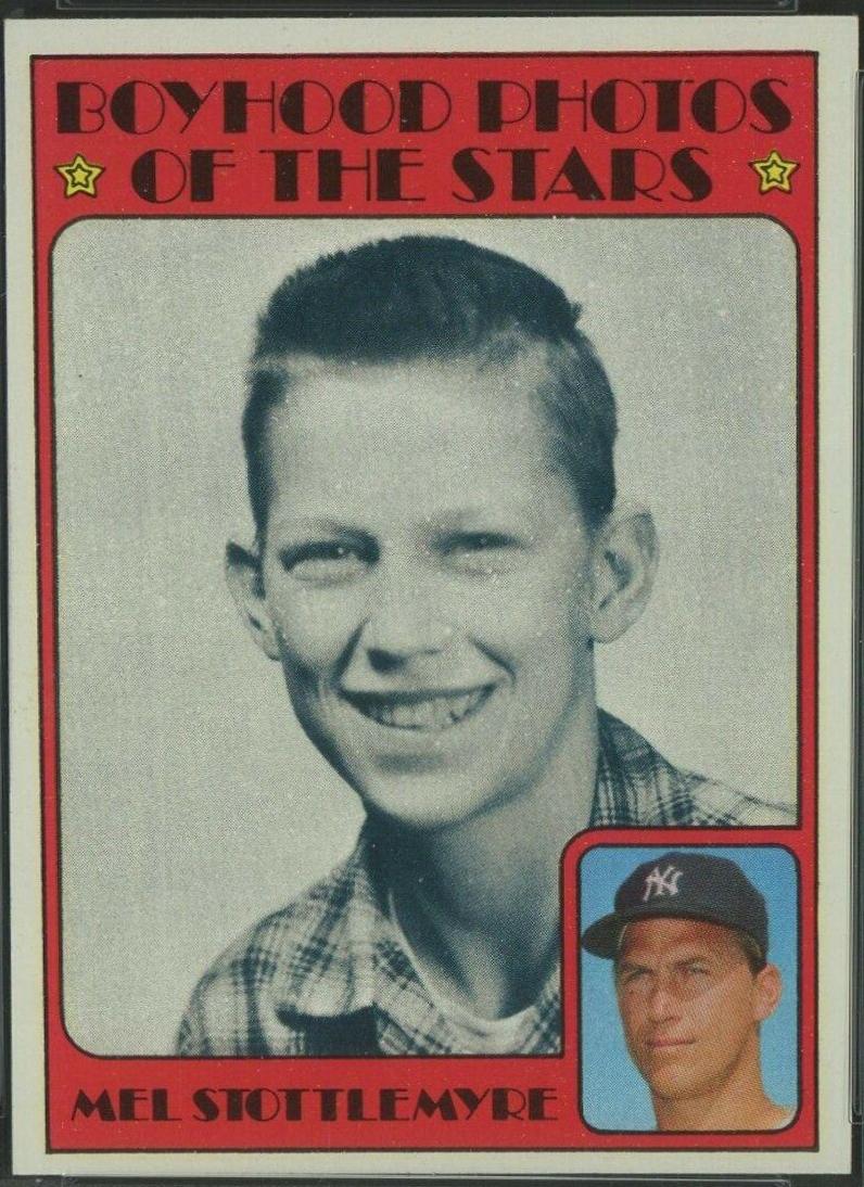 1972 Mel Stottlemyre [Boyhood Photo] #492