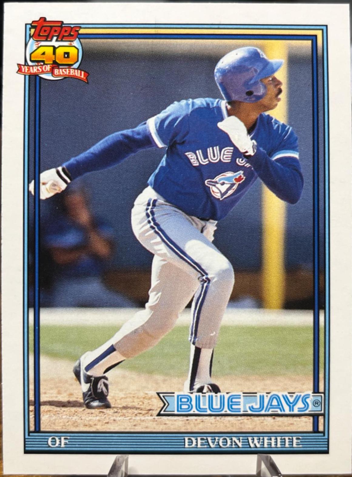 Devon White #125T Baseball Cards 1991 Topps Traded Tiffany