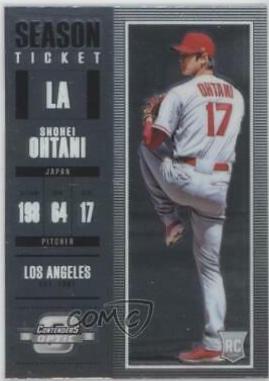 Shohei Ohtani #9 Baseball Cards 2018 Panini Chronicles Contenders Optic