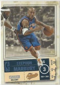 Stephon Marbury #19 Basketball Cards 2004 Fleer Authentix