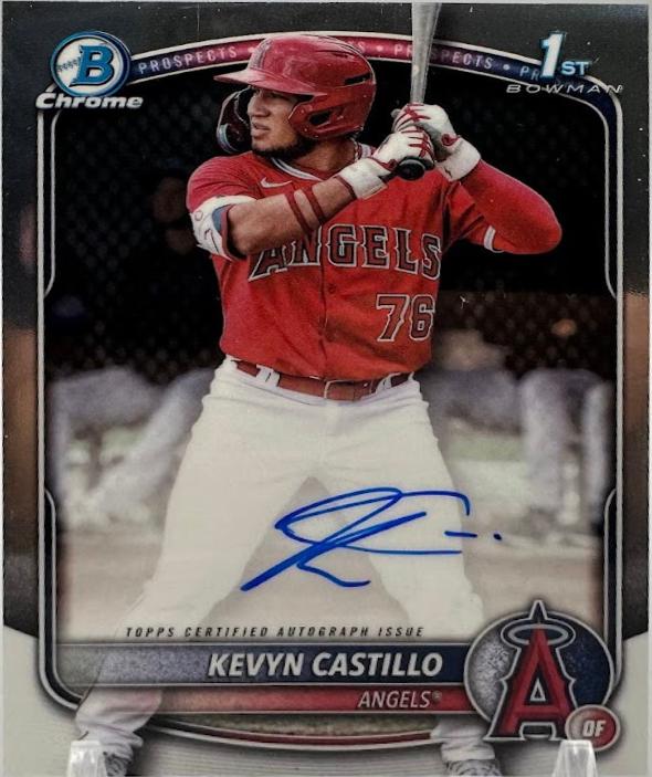 Kevyn Castillo #CPA-KC Baseball Cards 2025 Bowman Chrome Prospect Autograph