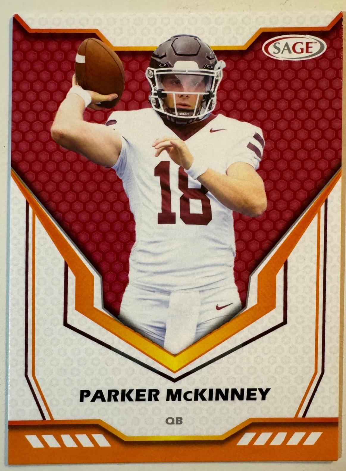 Parker McKinney #7 Football Cards 2024 Sage