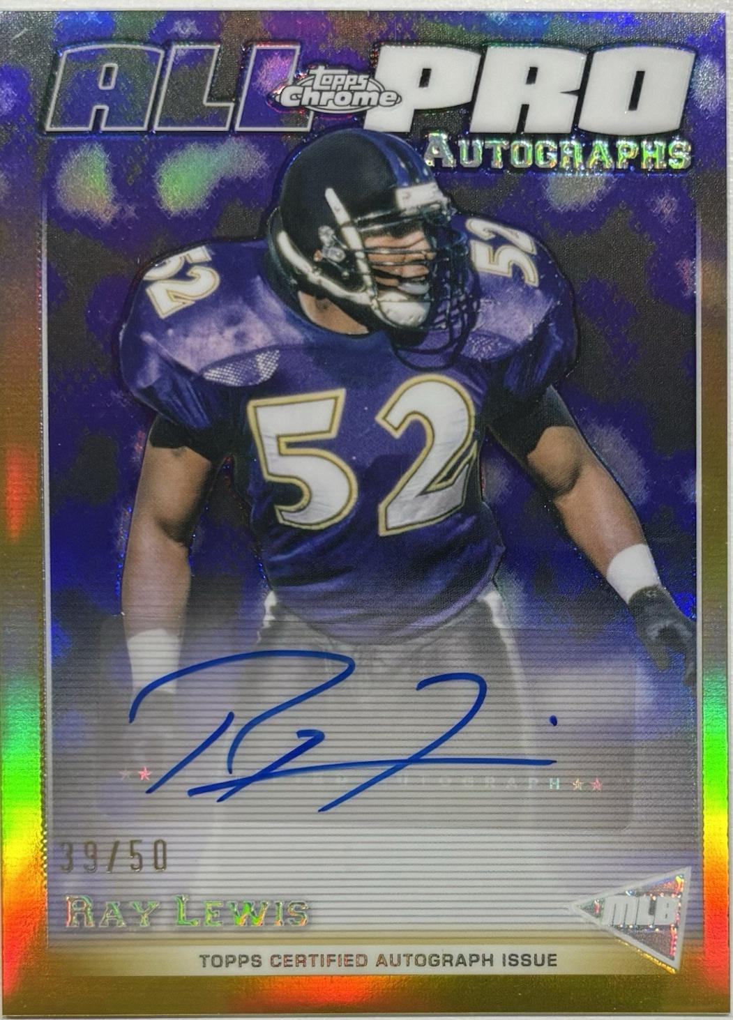 Ray Lewis [Gold Refractor] #APA-RL