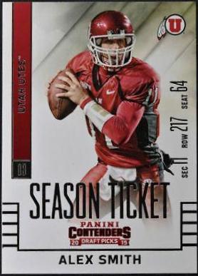 Alex Smith #4 Football Cards 2015 Panini Contenders Draft Picks