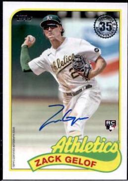 Zack Gelof #89BA-ZGE Baseball Cards 2024 Topps 1989 Autograph