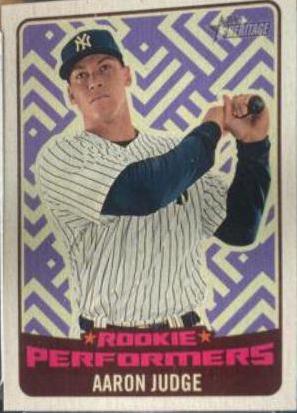 Aaron Judge #AJ Baseball Cards 2017 Topps Heritage Rookie Performers