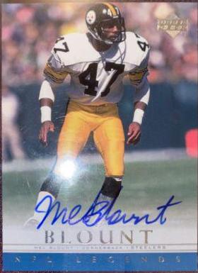 Mel Blount Football Cards 2000 Upper Deck Legends Autographs