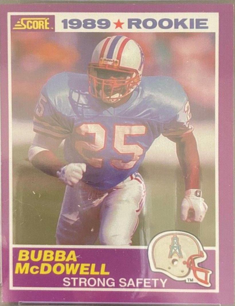 Bubba McDowell #427S Football Cards 1989 Panini Score Supplemental