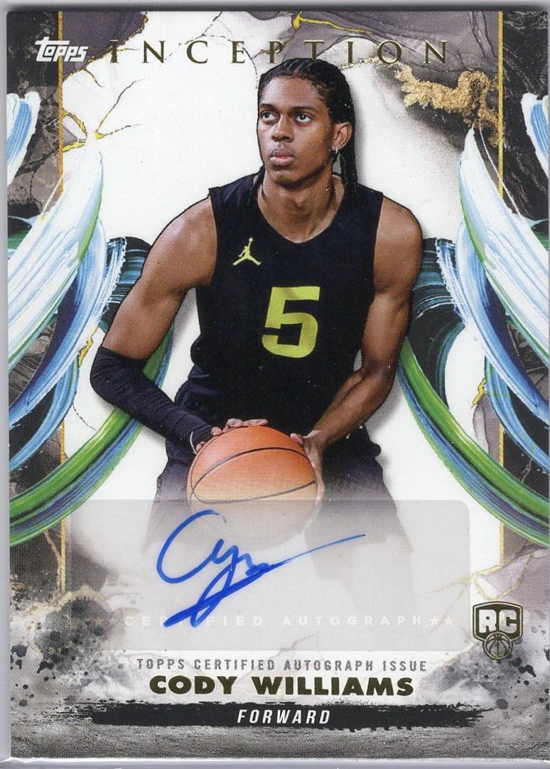 Cody Williams #RA-CW 2024-25 Topps Inception Basketball Rookie Autographs