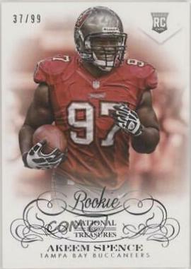 Akeem Spence #151 Football Cards 2013 Panini National Treasures