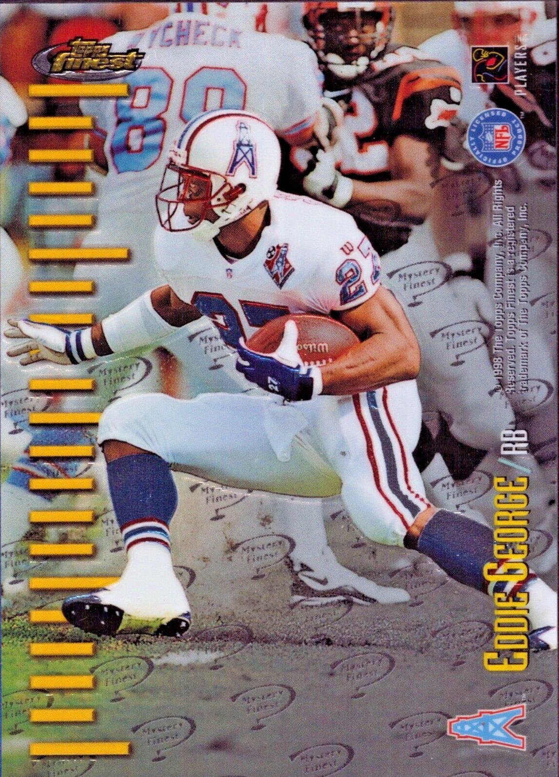 Eddie George, Curtis Martin #M28 Football Cards 1998 Topps Finest Mystery 2
