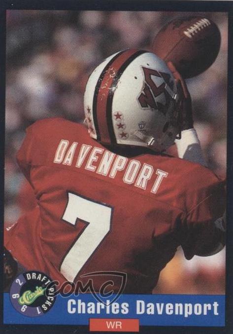 Charles Davenport #9 Football Cards 1992 Classic Draft Picks