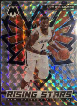 Zion Williamson #13 Basketball Cards 2021 Panini Mosaic Rising Stars