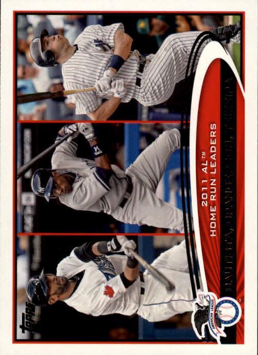 Jose Bautista/Curtis Granderson/Mark Teixeira LL #302 Baseball Cards 2012 Topps