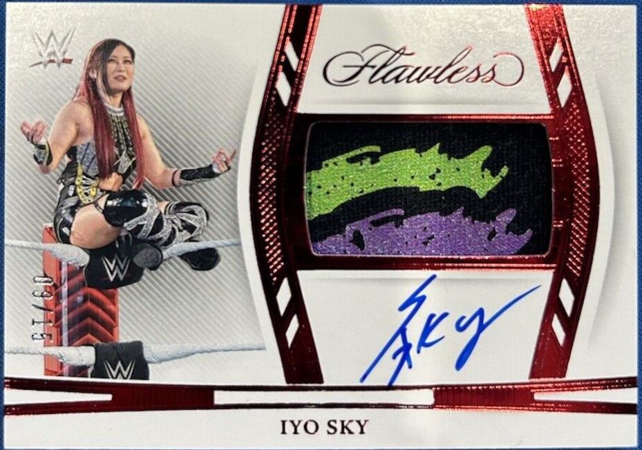 IYO SKY #6 Wrestling Cards 2024 Panini Flawless WWE Patch Autographs