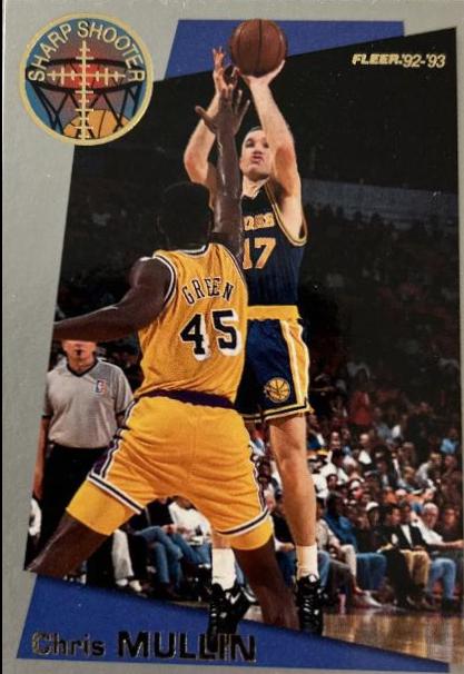 Chris Mullin #17 / 18 Basketball Cards 1993 Fleer Sharpshooter