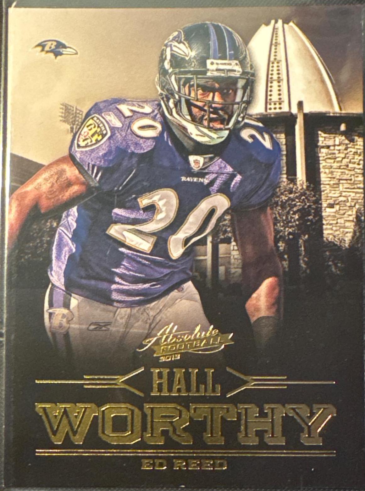 Ed Reed #20 Football Cards 2012 Panini Absolute Hall Worthy