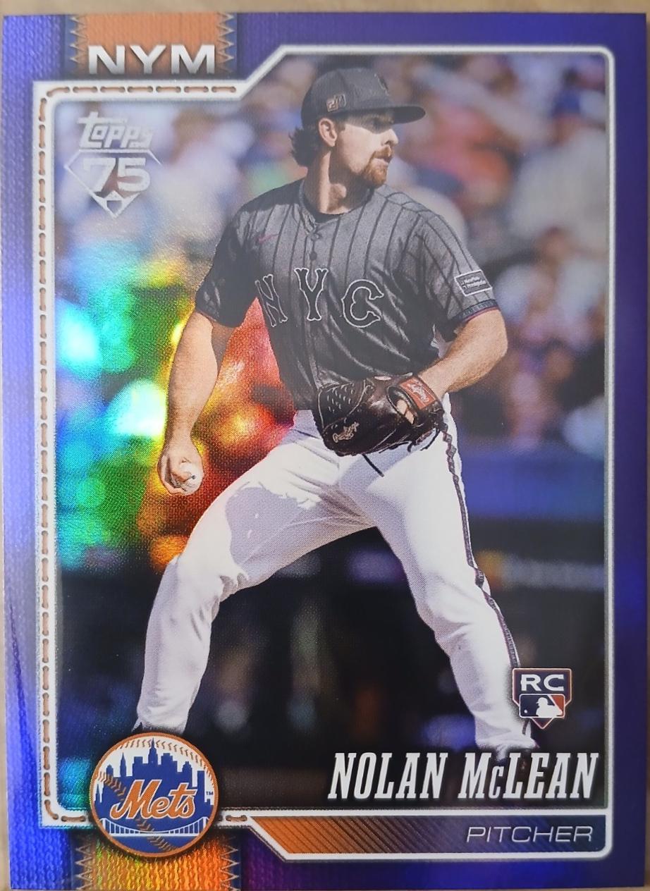 2026 Topps Baseball #214 Nolan McLean Rookie Card – Official RC 