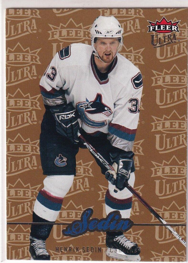 Henrik Sedin #8 Hockey Cards 2007 Ultra