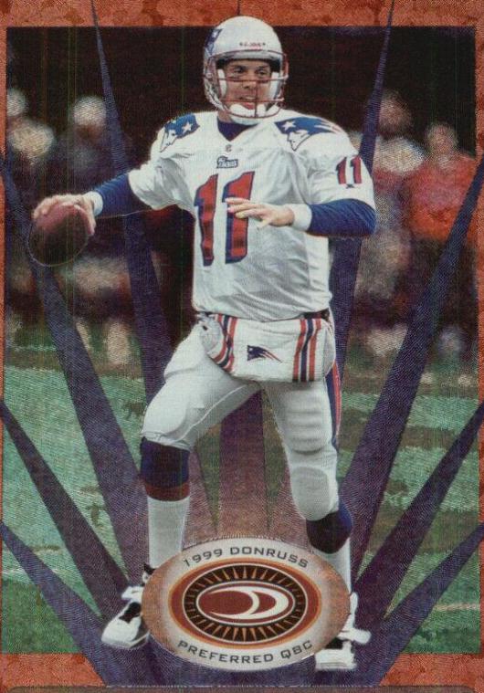 Drew Bledsoe #4 Football Cards 1999 Panini Donruss Preferred