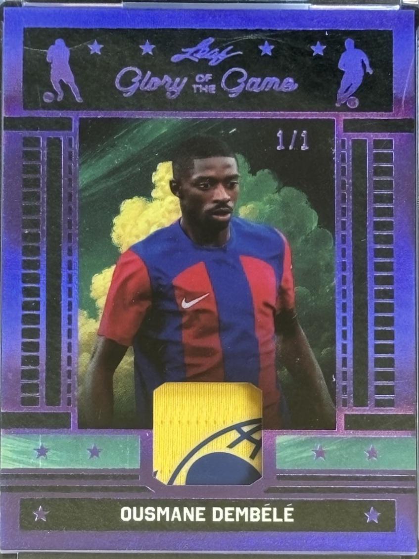 Ousmane Dembele #GG-46 2026 Leaf Glory Of The Game Used Soccer