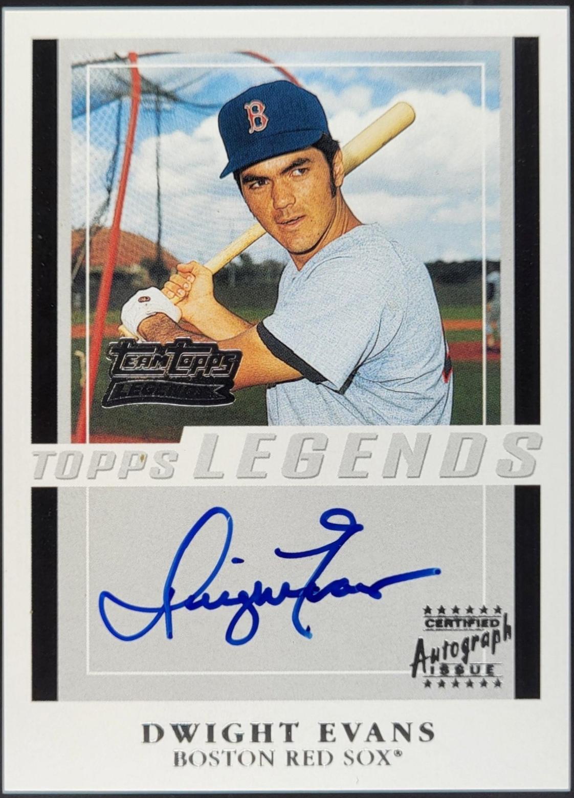 Dwight Evans #TT-DE 2004 Topps Baseball Team Topps Legends Autographs