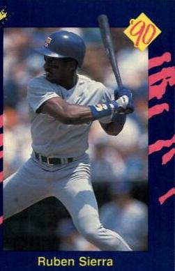 Ruben Sierra #7 Baseball Cards 1990 Classic