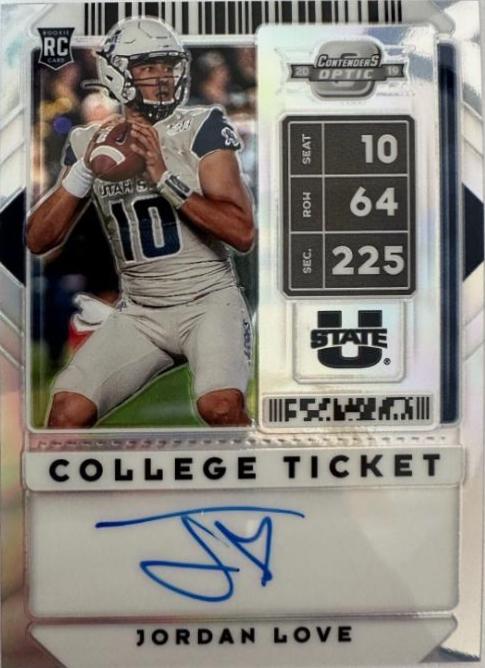 Jordan Love #124 2020 Panini Contenders Draft Picks Football