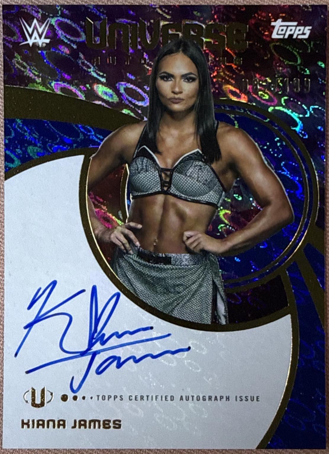Kiana James [Blue Pulse] #UNA-KJA Prices | 2025 Topps Universe WWE