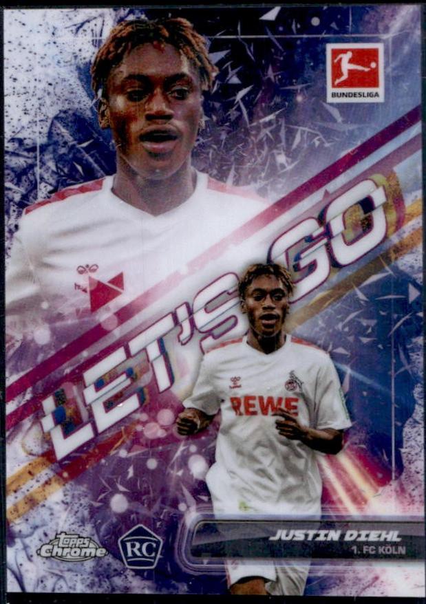 Justin Diehl #LG-07 Soccer Cards 2023 Topps Chrome Bundesliga Let’s Go