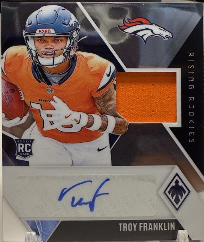 Troy Franklin #RR-TFN Football Cards 2024 Panini Phoenix Rookie Rising