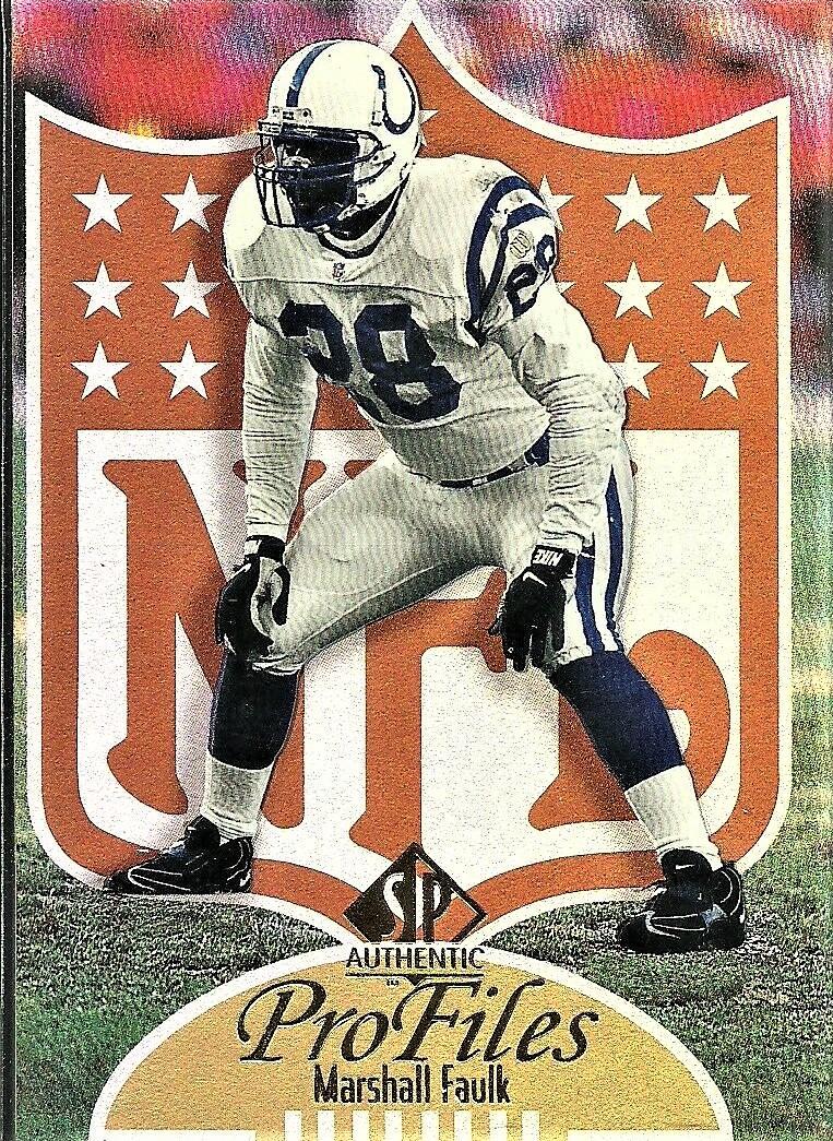 Marshall Faulk #P-30 Football Cards 1997 SP Authentic Profiles