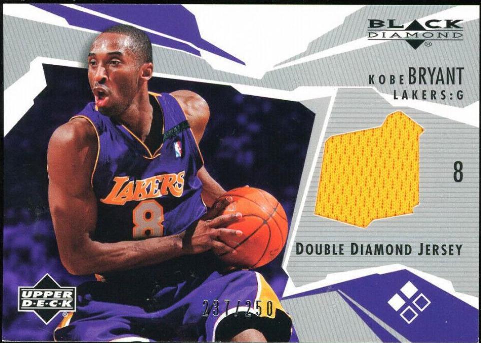 Kobe Bryant #BD2-KB Basketball Cards 2003 Upper Deck Black Double Diamond Jersey