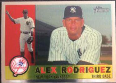 Alex Rodriguez #C100 Baseball Cards 2009 Topps Heritage Chrome
