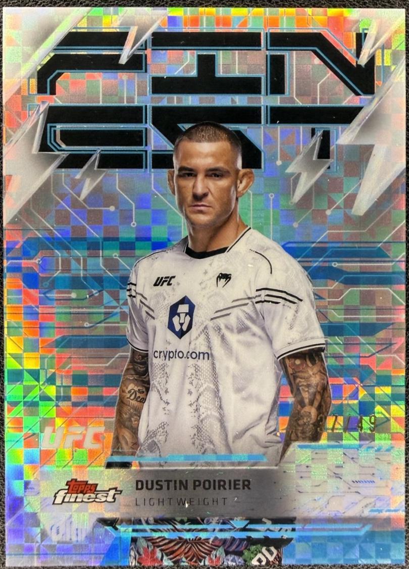Dustin Poirier [Blue Checkerboard Refractor] #281 Prices | 2025 Topps ...