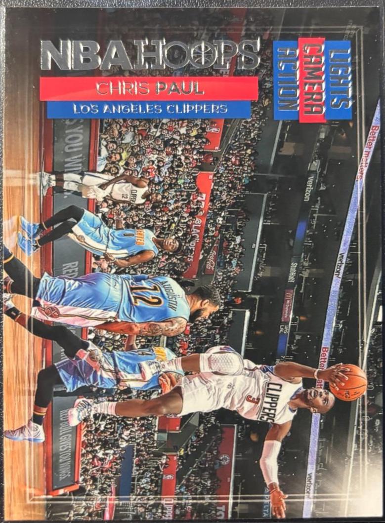 Chris Paul #8 Basketball Cards 2016 Panini Hoops Lights Camera Action