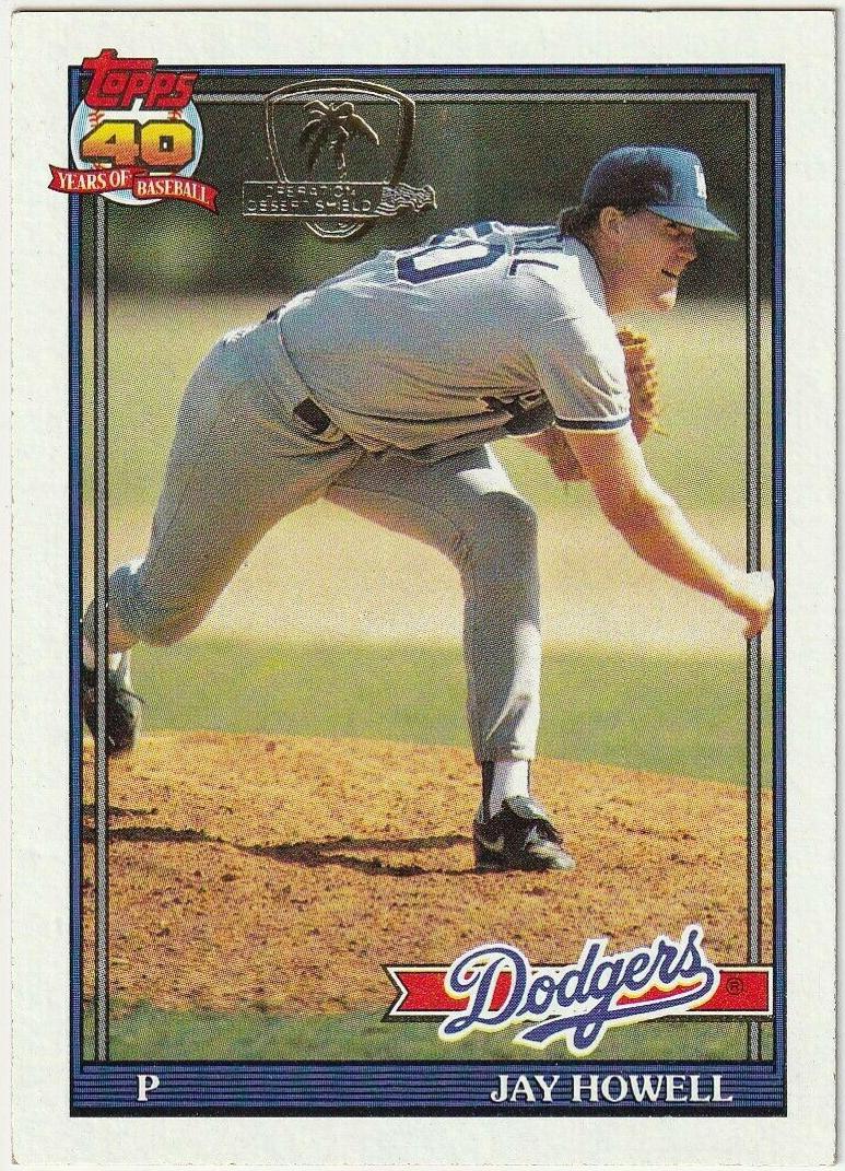 Jay Howell #770 Baseball Cards 1991 Topps Desert Shield