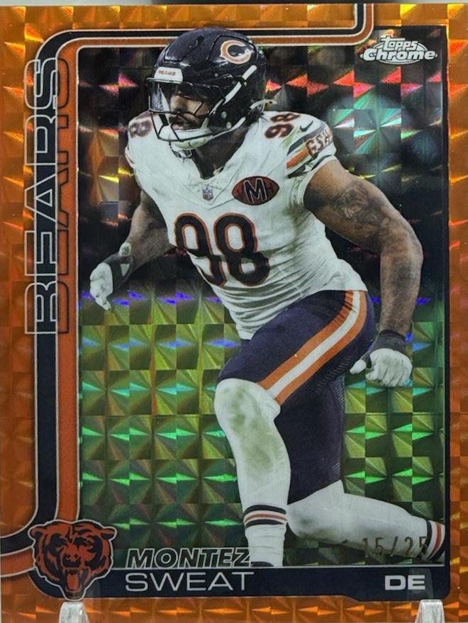 Montez Sweat [Orange Geometric Refractor] #56