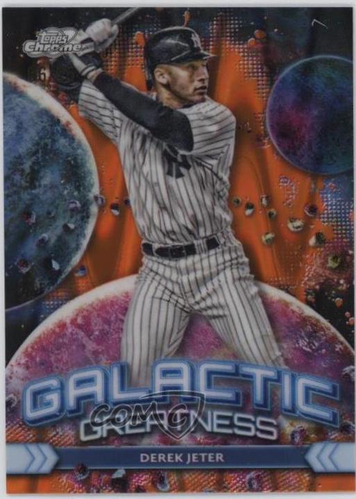 Derek Jeter [Orange Galactic Refractor] #GG-21