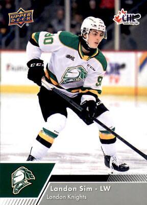 Landon Sim #4 Hockey Cards 2022 Upper Deck CHL