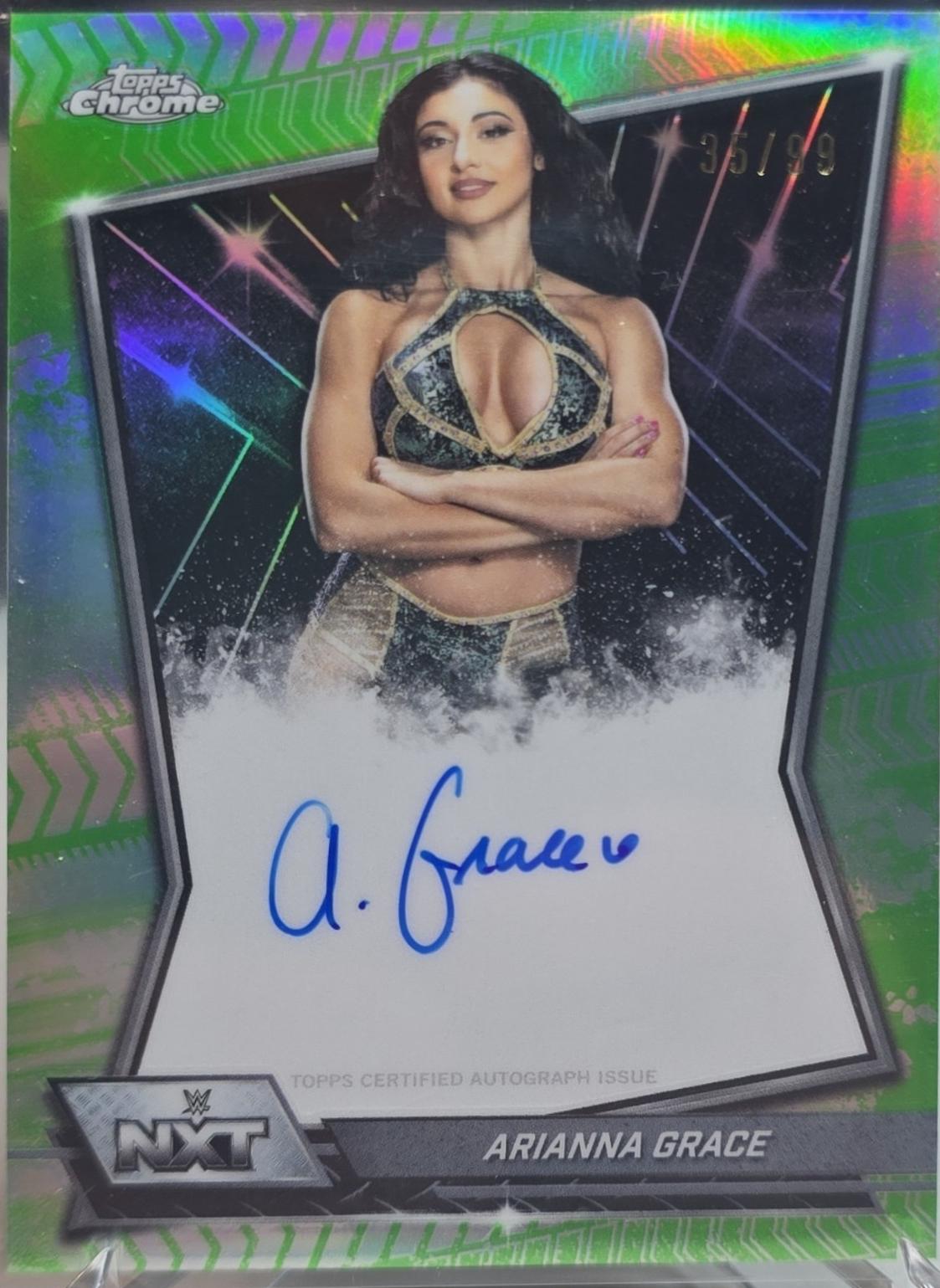 Arianna Grace [Green Refractor] #NXT-ARI Prices | 2026 Topps Chrome WWE ...