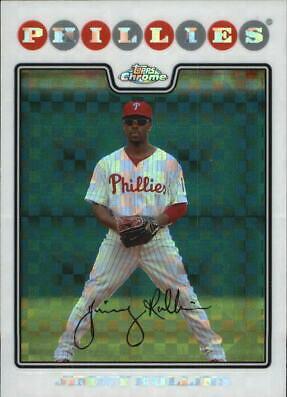 Jimmy Rollins #8 Baseball Cards 2008 Topps Chrome