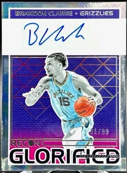 Brandon Clarke #GS-BCL Basketball Cards 2021 Panini Recon Glorified Signatures