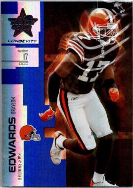 Braylon Edwards #72 2007 Leaf Rookies & Stars Longevity Football