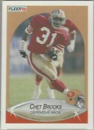 Chet Brooks #2 Football Cards 1990 Fleer