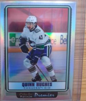 Quinn Hughes #OP10 Hockey Cards 2021 O-Pee-Chee Platinum Premier
