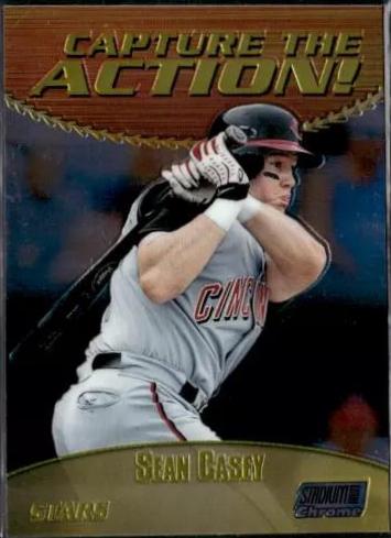 Sean Casey #CA7 Baseball Cards 2000 Stadium Club Chrome Capture the Action