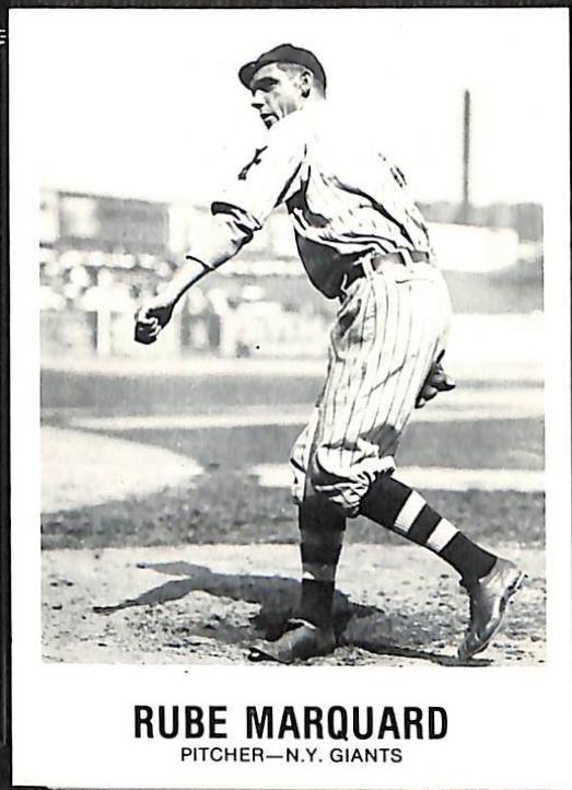 RUBE MARQUARD #158 Baseball Cards 1981 TCMA Renata Galasso
