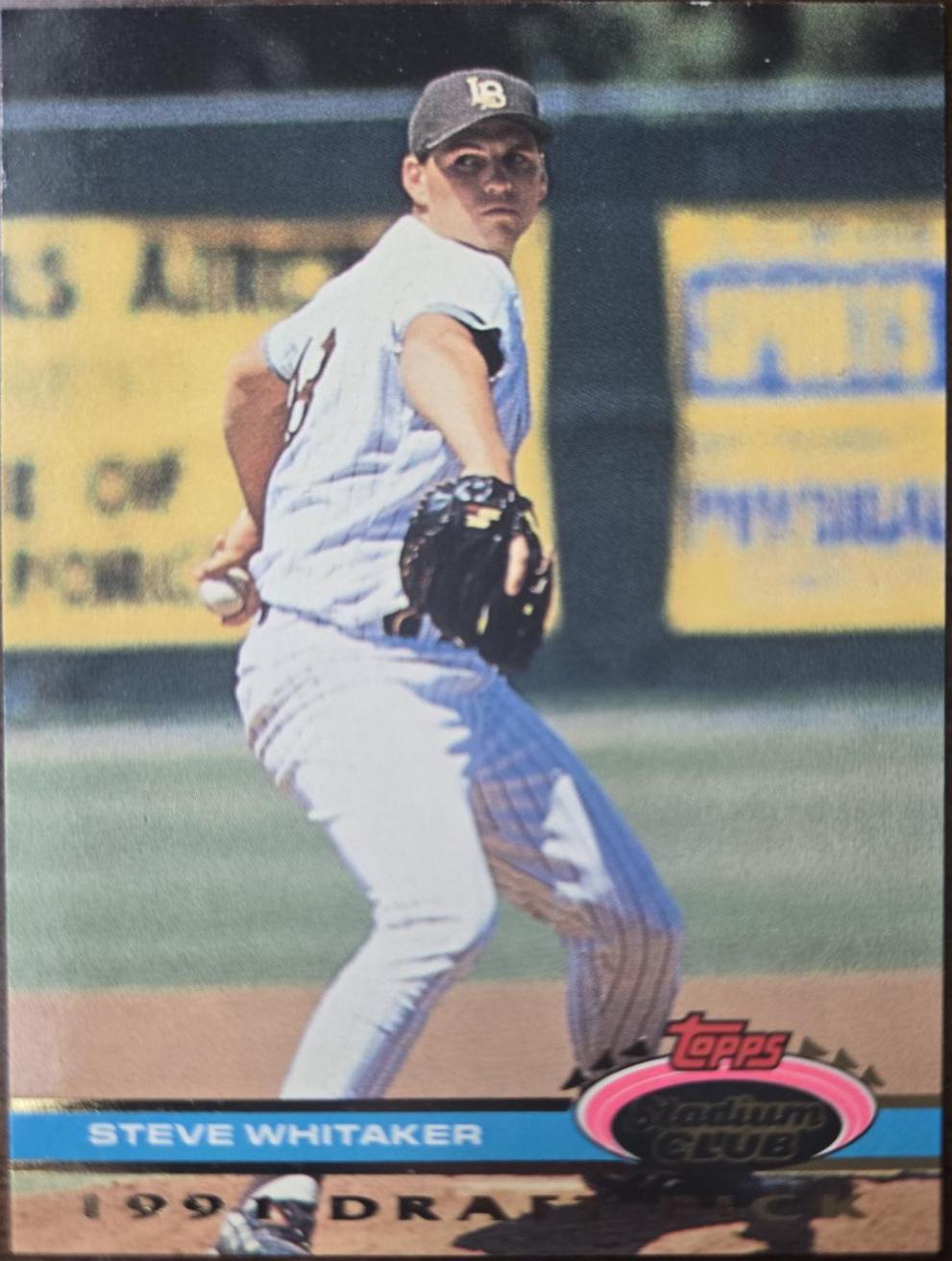 Steve Whitaker #194 1991 Stadium Club Baseball